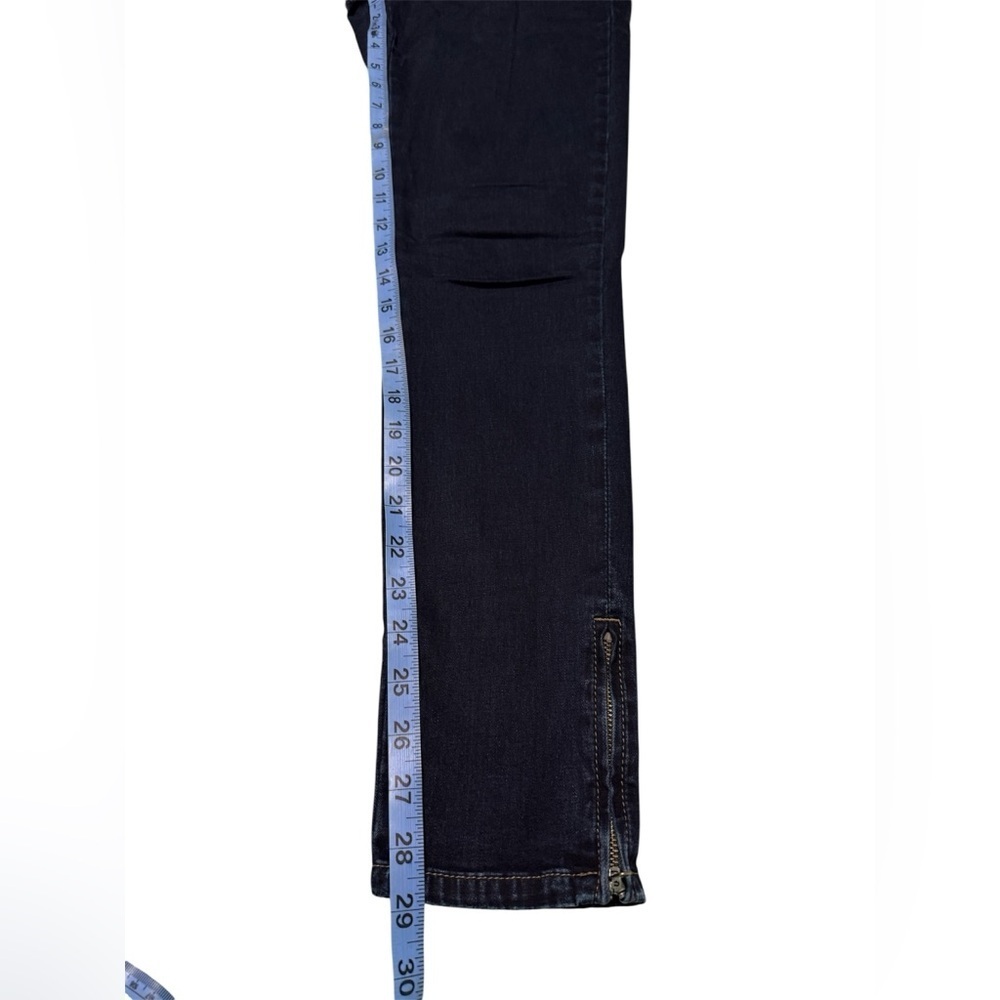 Pilcro and The Letterpress Low Rise Straight Leg Jeans Womens 26 Zipper Ankles - Picture 5 of 8